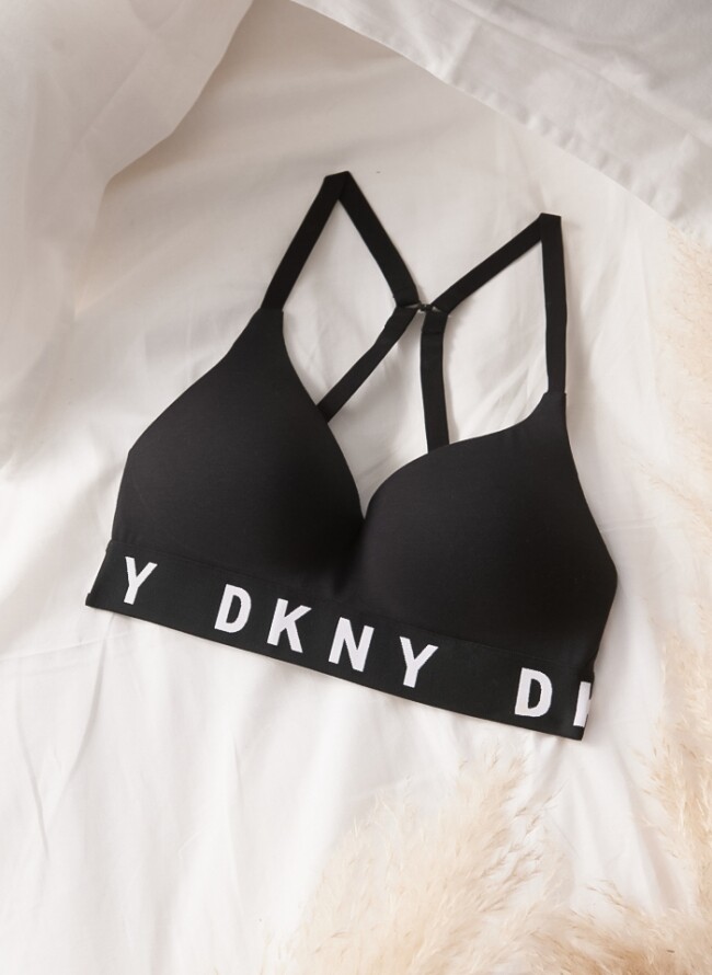 DKNY Intimates WIREFREE - Push-up bra - heather grey/white/black