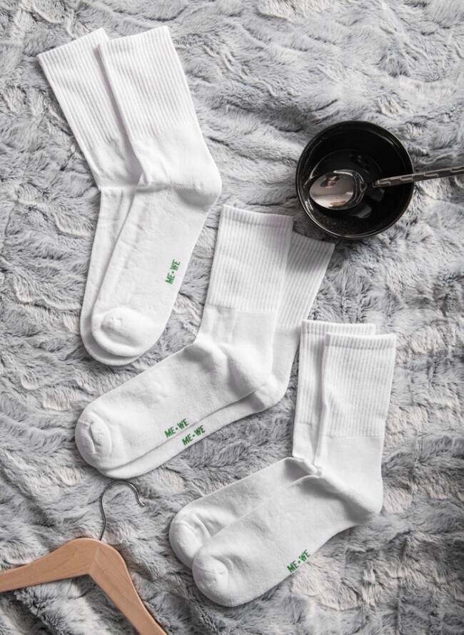 Κάλτσες ανδρικές αθλητικές Me-We οικονομική συσκευασία 3 ζεύγη - Comfort  πιτζάμες εσώρουχα και μαγιό