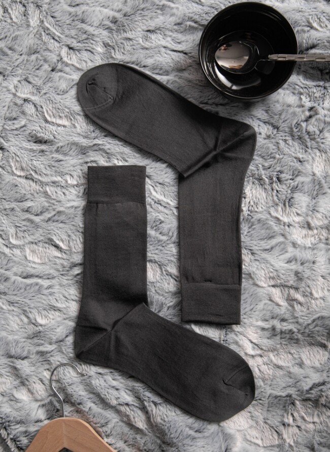 Κάλτσες ανδρικές βαμβακερές μονόχρωμες - Comfort
