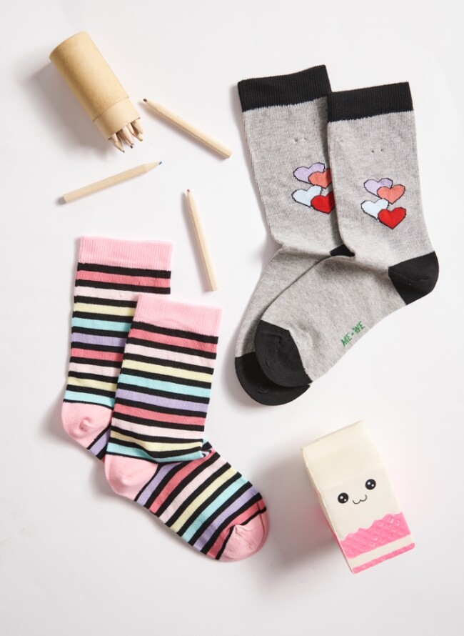 Κάλτσες παιδικές Me-We οικονομική συσκευασία 2 ζεύγη - Comfort πιτζάμες  εσώρουχα και μαγιό